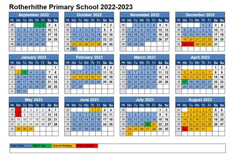 Term dates | Rotherhithe Primary School