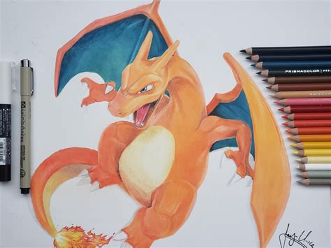 Charizard Pencil Drawing