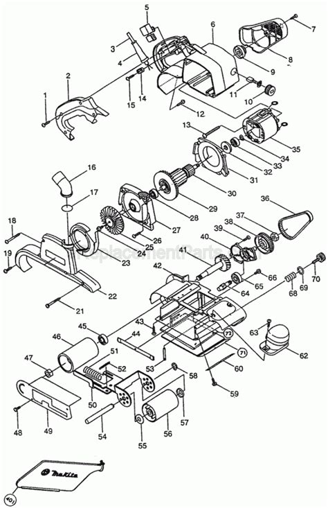 Makita Belt Sander Parts 9403 | Reviewmotors.co