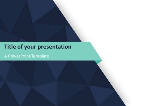 Abstract Triangle Pattern PowerPoint Template - PresentationGO