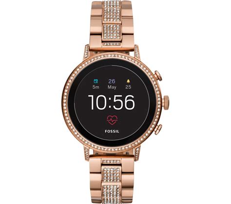 Buy FOSSIL Venture FTW6011 Smartwatch - Rose Gold, Stainless Steel Strap | Free Delivery | Currys