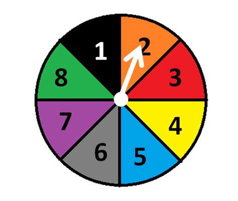 Probability Spinners - worksheet from EdPlace