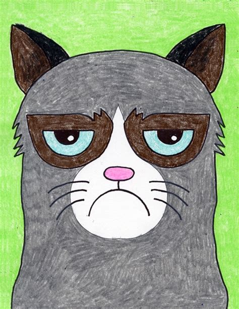 Simple Sad Cat Drawing Check out our simple cat drawing selection for the very best in unique or ...