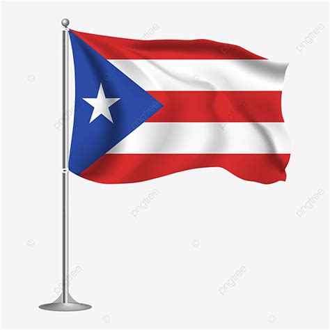 Puerto Rico Flag Clipart Transparent Background, National Flag Of The Puerto Rico, Puerto Rico ...