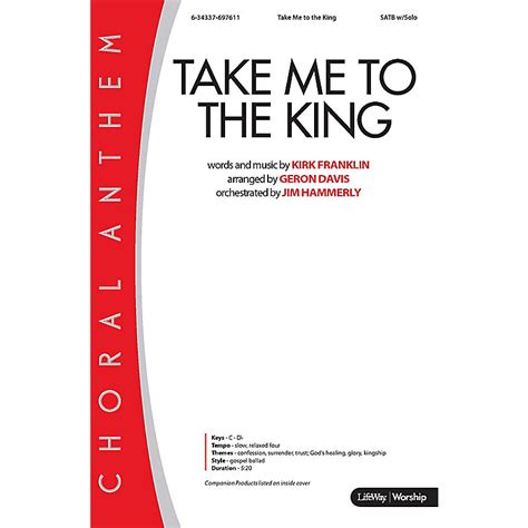 Take Me to the King - Downloadable Split-Track Accompaniment Track - Lifeway