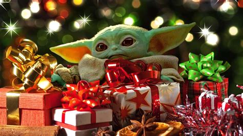 [100+] Baby Yoda Christmas Wallpapers | Wallpapers.com