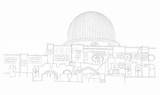 Al Aqsa Masjid Coloring Page Sketch sketch template