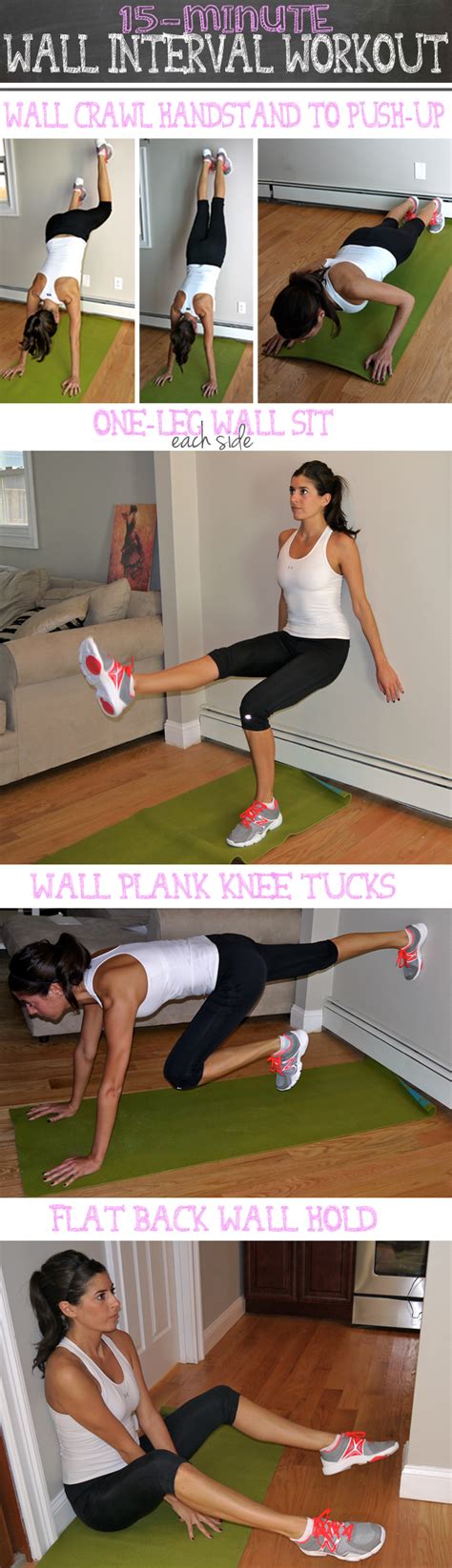 15-Minute Wall Interval Workout | Pumps & Iron | Bloglovin’