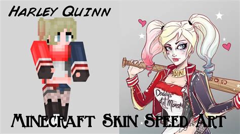 Harley Quinn - Minecraft Skin Speed Art - YouTube