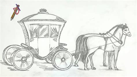 Horse Drawn Carriage Drawing