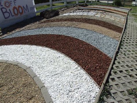 gravel colors | Different Color Gravel Samples - Modern Design | Gravel landscaping, Landscape ...