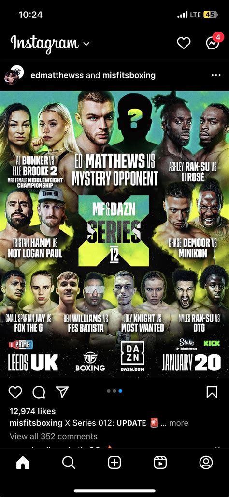 Updated Misfits 12 card new fight in Chase vs Minikon and Ed Matthews ...