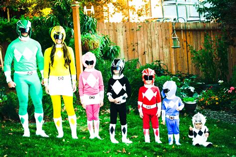 Homemade Power Ranger Costumes- even the Helmets are homemade! | Family ...