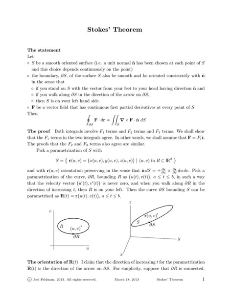 Stokes’ Theorem