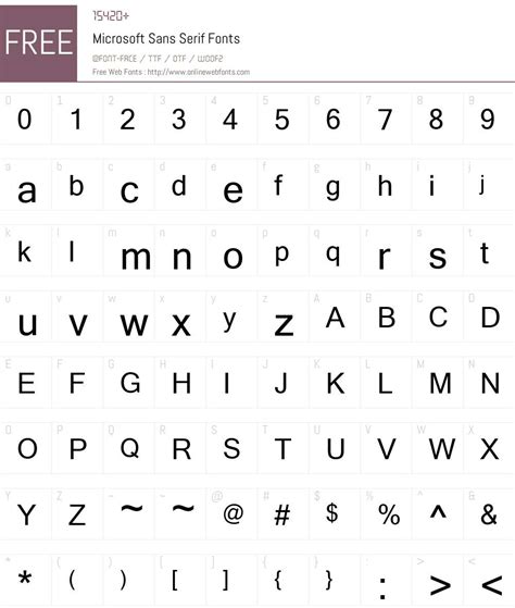 Microsoft Sans Serif 1.42 Fonts Free Download - OnlineWebFonts.COM