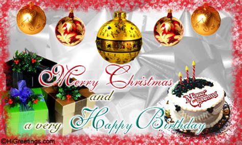 Happy Birthday And Merry Christmas Messages - Kids Birthday Party