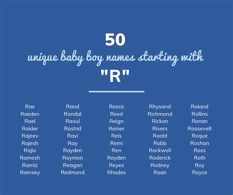 50 UNIQUE Baby Boys Names That Start With R - Annie Baby Monitor