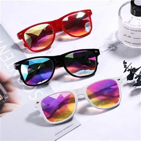 CHUN Kaleidoscope Glasses Women rave festival Sunglasses Men ...