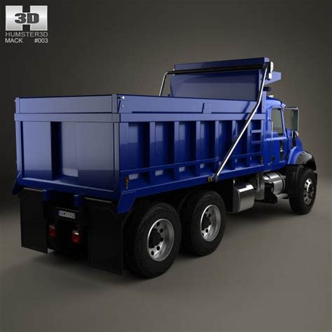 Mack Granite Dump Truck 2002 3D model for Download in various formats