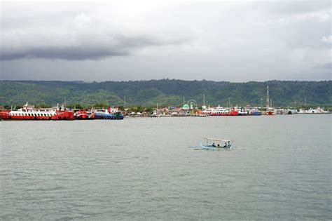 A View of Ketapang Harbour from Ferry Editorial Image - Image of yard ...