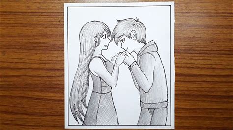 Cute Anime Couple Drawings Easy