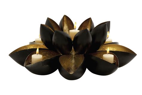 New Traditional Five Light Lotus Candle Holder at Gardner-White