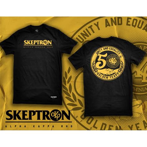 SKEPTRON AKP AKRHO alpha kappa rho 50th Golden year anniversary Fratshirt | Lazada PH