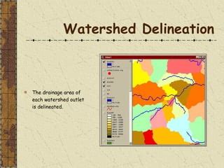 Watershed delineation