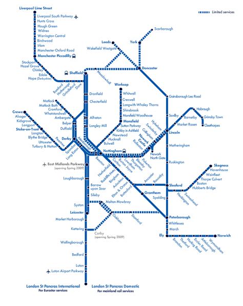 East Midlands Trains Map – Verjaardag Vrouw 2020