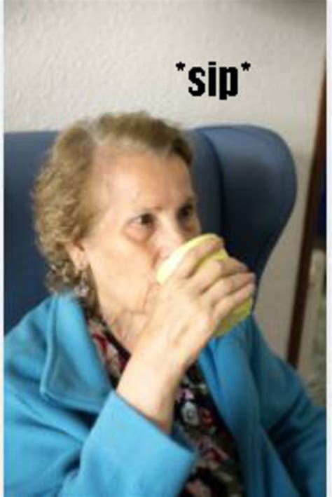 Drinking Lady / Sip Meme | Know Your Meme