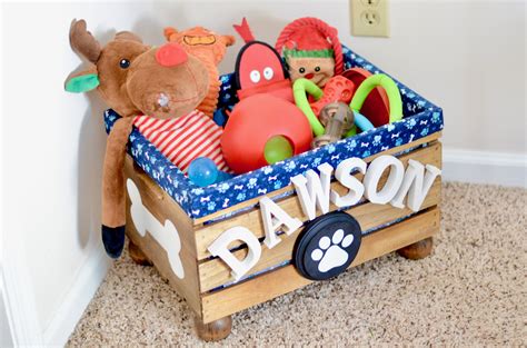 DIY Wooden Crate Toy Box for Dogs — Breanna Spain Blog