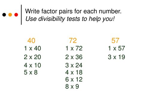 How To Do Factor Pairs