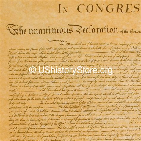 Declaration of Independence Replica - Big 23" x 29" Parchment Poster – store.ushistory.org