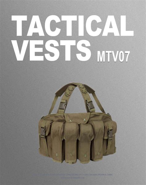 Multi-Utility Tactical Vest with Magazine Pouches for Military ...