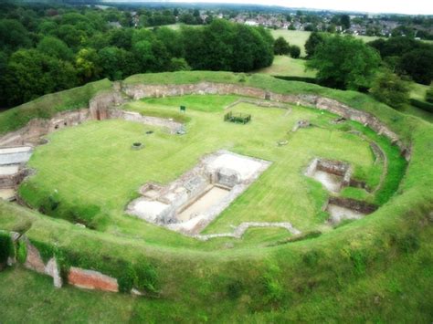 Ariel photography of the Ruins of Basing House