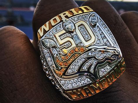 LOOK: The Broncos' massive Super Bowl 50 rings boast 212 diamonds ...