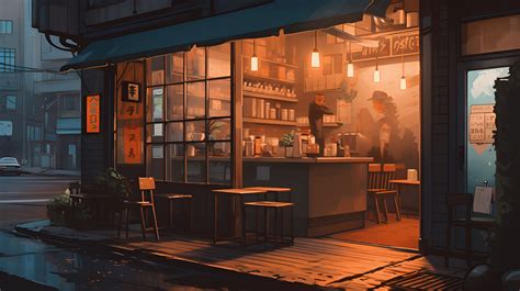 japanese night cafe vibes lofi | Desktop wallpaper art, Chill wallpaper ...