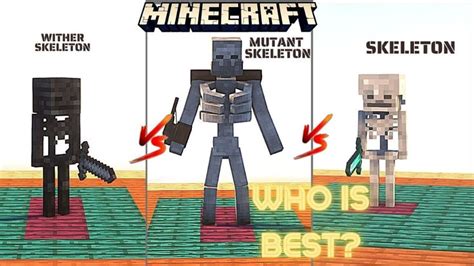 Wither Skeleton vs Mutant Skeleton vs Skeleton in Minecraft | Who Is Best | CGaming | Mutant ...