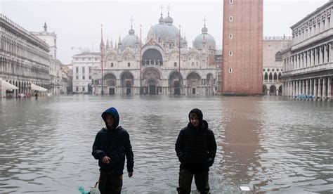 Out of season flood hits St. Mark's Square in Venice