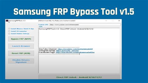 Samsung FRP Bypass Tool v1.5 - YouTube