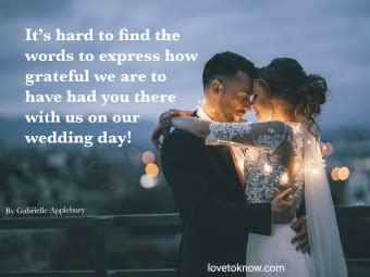 25 Unique Wedding Thank You Quotes | LoveToKnow