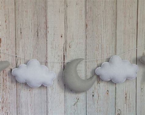 Moon Stars Cloud Garland/nursery Garland | Etsy