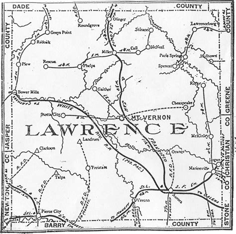 1904 Lawrence County Map