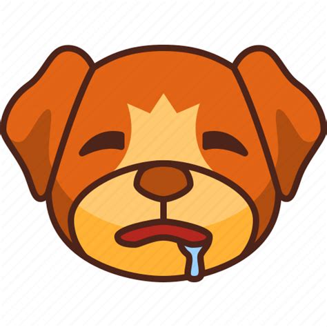 Thirsty, emoji, emoticon, dog, pet, cute, puppy icon - Download on ...