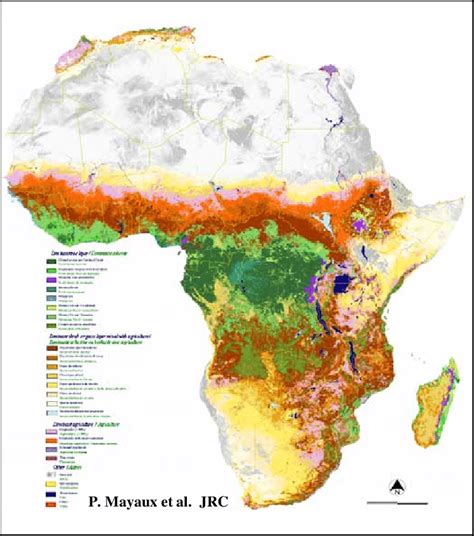 5 Land cover map for Africa. | Download Scientific Diagram