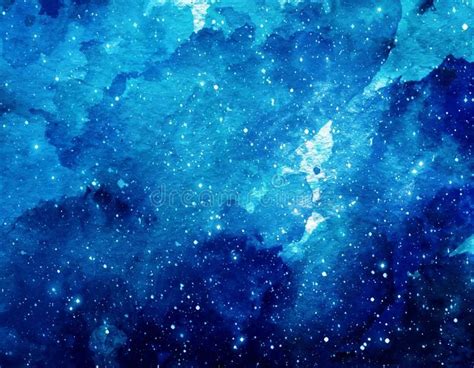 Space watercolor background. Abstract galaxy painting. Cosmic texture with stars , #AFF, # ...