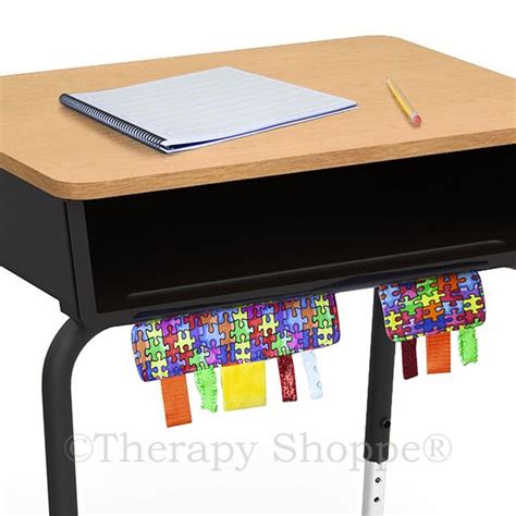 Under Your Desk Ribbon Fidget Strips™ | Desk, Fiddle toys, Sensory