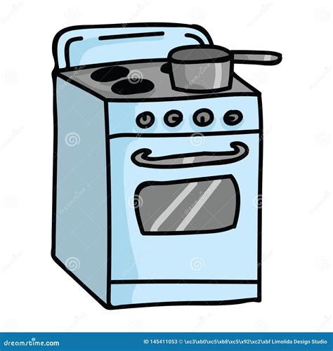 Vintage Stove 50s Royalty-Free Illustration | CartoonDealer.com #114912516