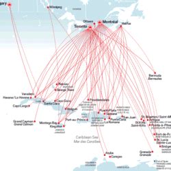 Air Canada route map - Asia, Australia and Hawaii