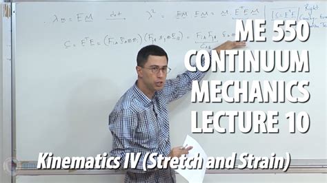 Continuum Mechanics - Lecture 10 (ME 550) - YouTube